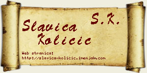 Slavica Količić vizit kartica
